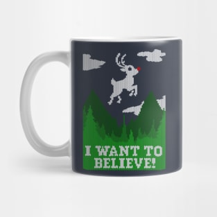 I WANT TO BELIEVE! Ugly Sweater Mug